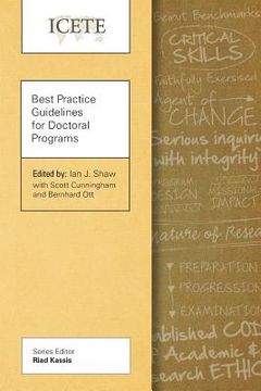 portada Best Practice Guidelines for Doctoral Programs (en Inglés)