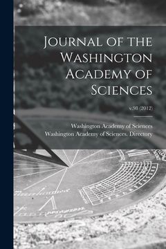 portada Journal of the Washington Academy of Sciences; v.98 (2012) (en Inglés)