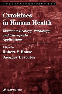 portada cytokines in human health: immunotoxicology, pathology, and therapeutic applications (en Inglés)