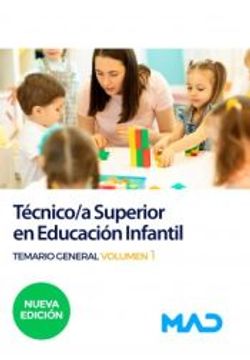 portada Técnico/A Superior en Educación Infantil. Temario General Volumen 1