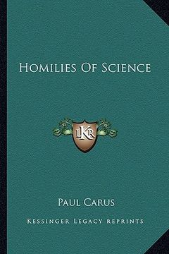 portada homilies of science (en Inglés)