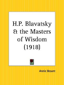 portada h.p. blavatsky and the masters of wisdom (en Inglés)