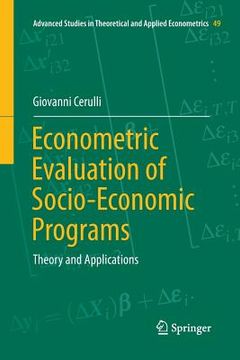portada Econometric Evaluation of Socio-Economic Programs: Theory and Applications (in English)