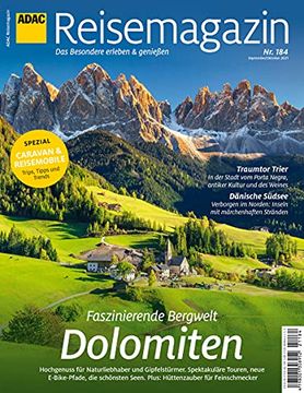 portada Adac Reisemagazin 08/21 mit Titelthema Dolomiten (en Alemán)