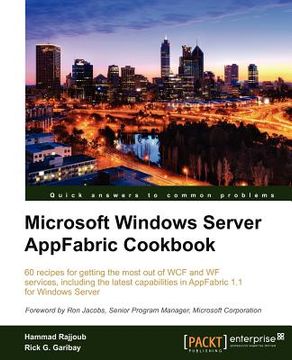 portada microsoft windows server appfabric cookbook (en Inglés)