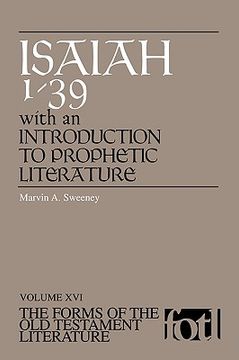 portada forms of old testament literature: isaiah 1-39 with an introduction to prophetic literat