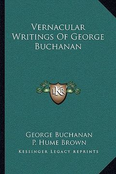 portada vernacular writings of george buchanan (in English)
