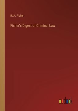 portada Fisher's Digest of Criminal Law (en Inglés)