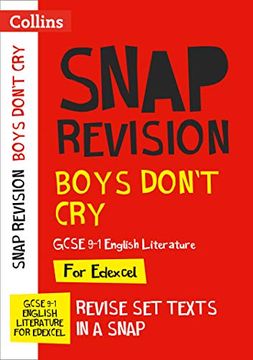 portada Collins GCSE Grade 9-1 Snap Revision - Boys Don't Cry Edexcel GCSE 9-1 English Literature Text Guide: Ideal for Home Learning, 2022 and 2023 Exams