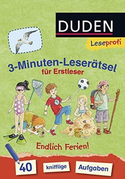portada Leseprofi - 3-Minuten-Leserätsel für Erstleser: Endlich Ferien (en Alemán)