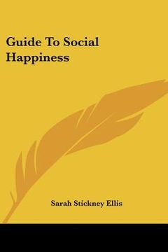 portada guide to social happiness (en Inglés)