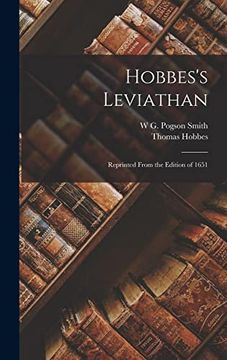 portada Hobbes's Leviathan: Reprinted From the Edition of 1651 (en Inglés)