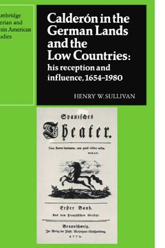 portada Calderón in the German Lands and the low Countries Paperback (Cambridge Iberian and Latin American Studies) (en Inglés)
