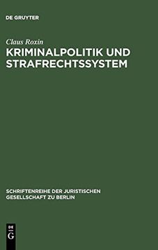 portada Kriminalpolitik und Strafrechtssystem 
