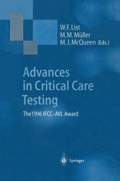 portada advances in critical care testing: the 1996 ifcc-avl award