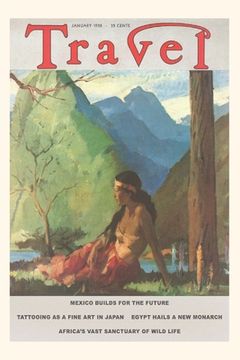 portada Vintage Journal Indian Woman, Travel Magazine Cover (en Inglés)
