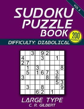 portada SUDOKU Puzzle Book - DIABOLICAL (Volume 3) (en Inglés)