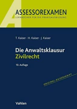portada Die Anwaltsklausur Zivilrecht (in German)
