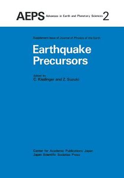 portada Earthquake Precursors: Proceedings of the Us-Japan Seminar on Theoretical and Experimental Investigations of Earthquake Precursors (en Inglés)