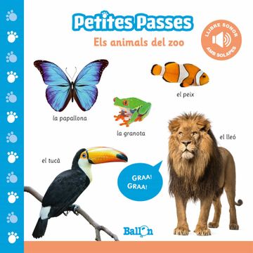 portada Els Animals del zoo - pp Llibre Sonor (Petites Passes - Llibre Sonor) 