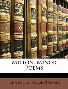 portada milton: minor poems