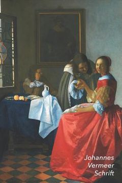 portada Johannes Vermeer Schrift: Dame en Twee Heren (Dame met het Wijnglas) Artistiek Dagboek Ideaal Voor School, Studie, Recepten of Wachtwoorden Stij