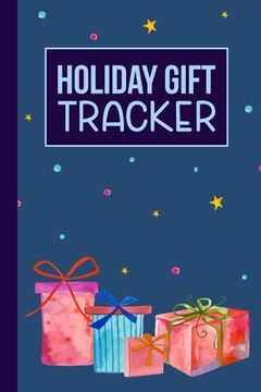 portada Holiday Gift Tracker: A Christmas Holiday Shopping List Book (en Inglés)