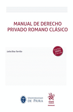 portada Manual De Derecho Privado Romano Clásico (in Spanish)