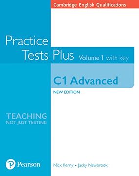 portada Cambridge English Qualifications: C1 Advanced Volume 1 Practice Tests Plus With key (en Inglés)