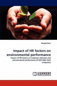 portada impact of hr factors on environmental performance (en Inglés)