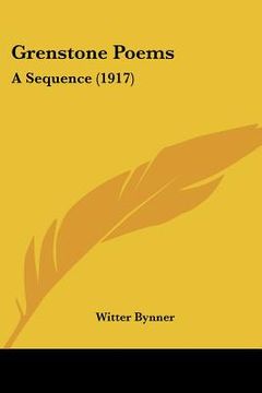 portada grenstone poems: a sequence (1917) (en Inglés)