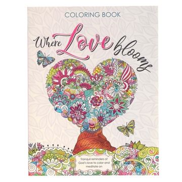 portada Coloring Book Where Love Blooms (en Inglés)