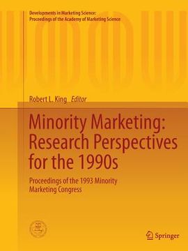 portada Minority Marketing: Research Perspectives for the 1990s: Proceedings of the 1993 Minority Marketing Congress (en Inglés)