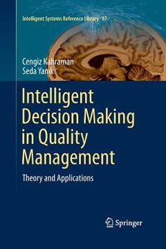 portada Intelligent Decision Making in Quality Management: Theory and Applications (in English)