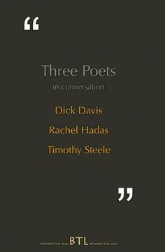 portada three poets in conversation (en Inglés)