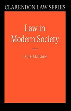 portada Law in Modern Society (Clarendon law Series) (en Inglés)