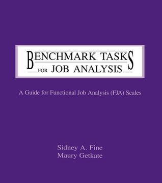 portada benchmark tasks for job analysis (en Inglés)
