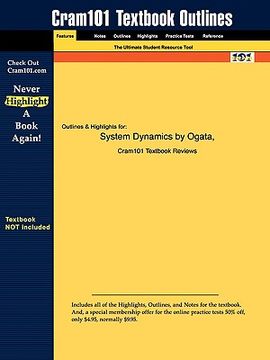 portada studyguide for system dynamics by ogata, isbn 9780131424623