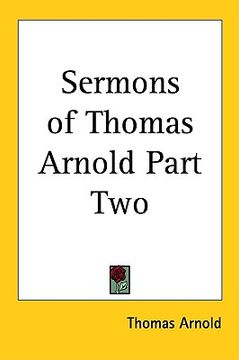 portada sermons of thomas arnold part two (en Inglés)