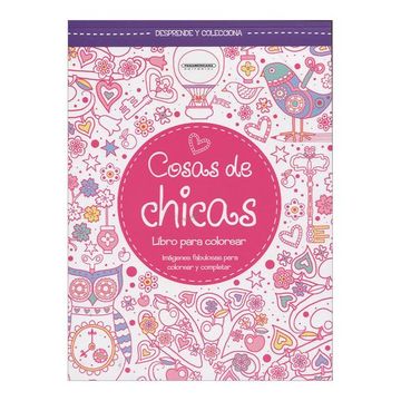 portada Cosas de Chicas. Libro Para Colorear (in Spanish)