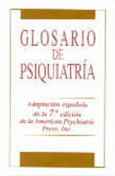portada Glosario de psiquiatría: Inglés-Español/Español-Inglés. 2a Ed.