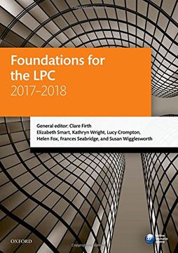 portada Foundations for the LPC 2017-2018 (Legal Practice Course Manuals)