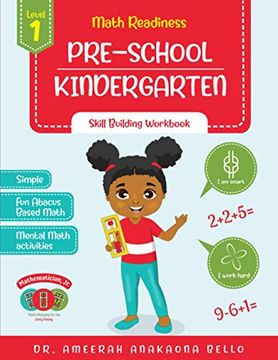 portada Math Readiness Pre-School Kindergarten: Skill Building Workbook (Math Adventures of Ameer and Ameerah) (en Inglés)