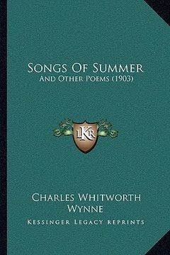 portada songs of summer: and other poems (1903) (en Inglés)