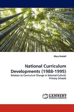 portada national curriculum developments (1988-1995) (en Inglés)