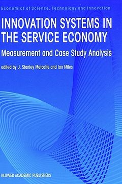 portada innovation systems in the service economy: measurement and case study analysis (en Inglés)