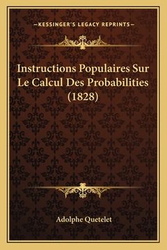 portada Instructions Populaires Sur Le Calcul Des Probabilities (1828) (in French)
