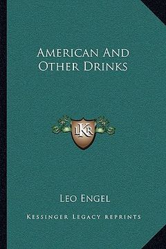 portada american and other drinks (en Inglés)