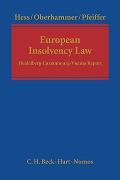 portada European Insolvency Law: Heidelberg-Luxembourg-Vienna Report (en Inglés)