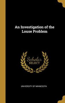 portada An Investigation of the Louse Problem (in English)